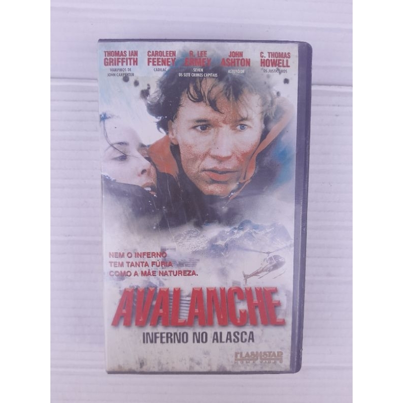Fita Vhs AVALANCHE Inferno no Alasca original Legendado Thomas Ian Griffith aventura
