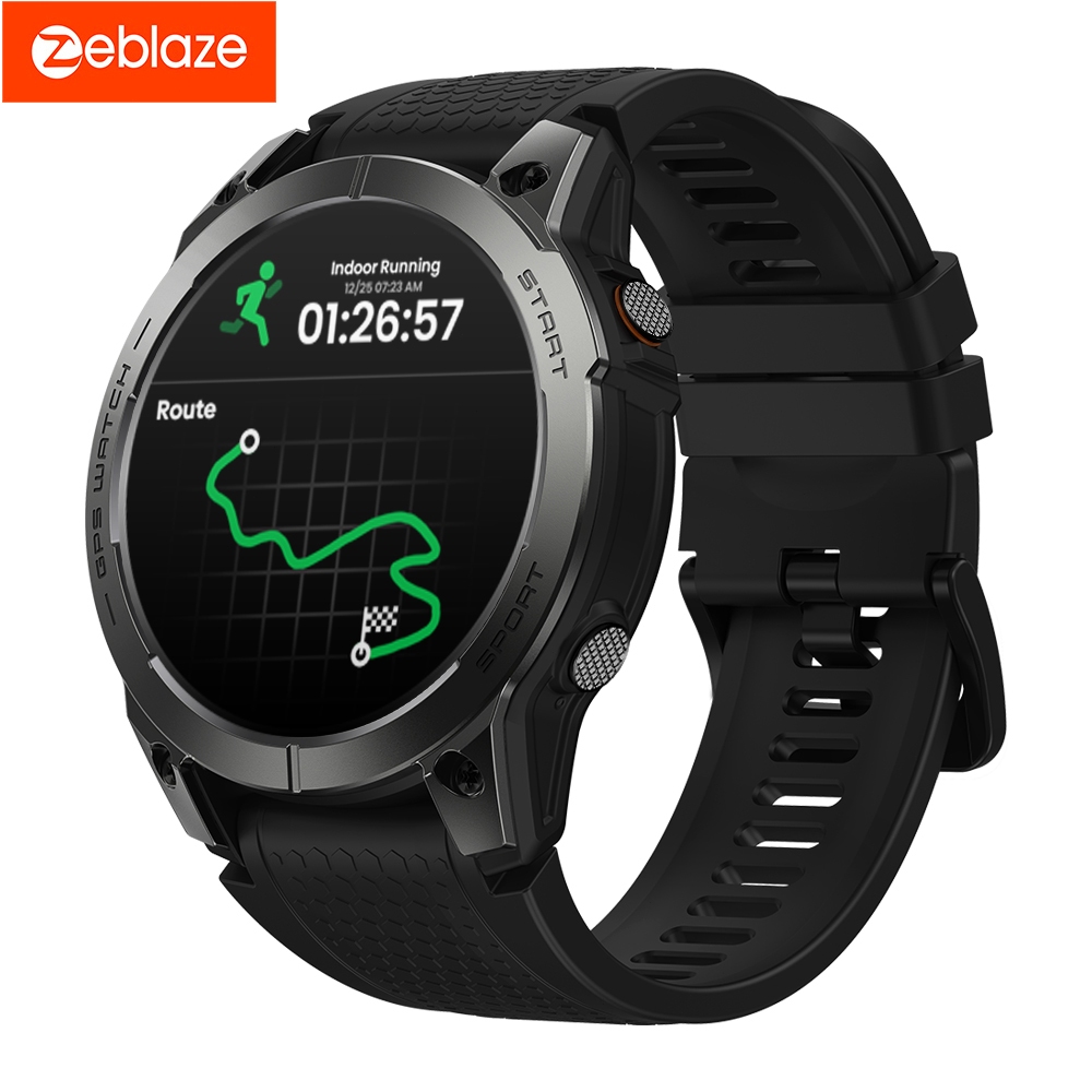 Zeblaze Stratos 3 PRO SmartWatch 1.43-inch High-Clear Screen Relógio esportivo original à prova d'água com GPS em Oferta na Shopee