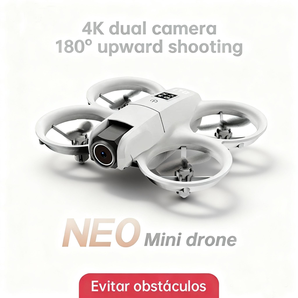 DLI Drone Iniciante Amigável 4K + 2 Câmeras 180° + Controle Fácil Presentes de Ano Novo(Só no H10 é que há drones） em Oferta na Shopee