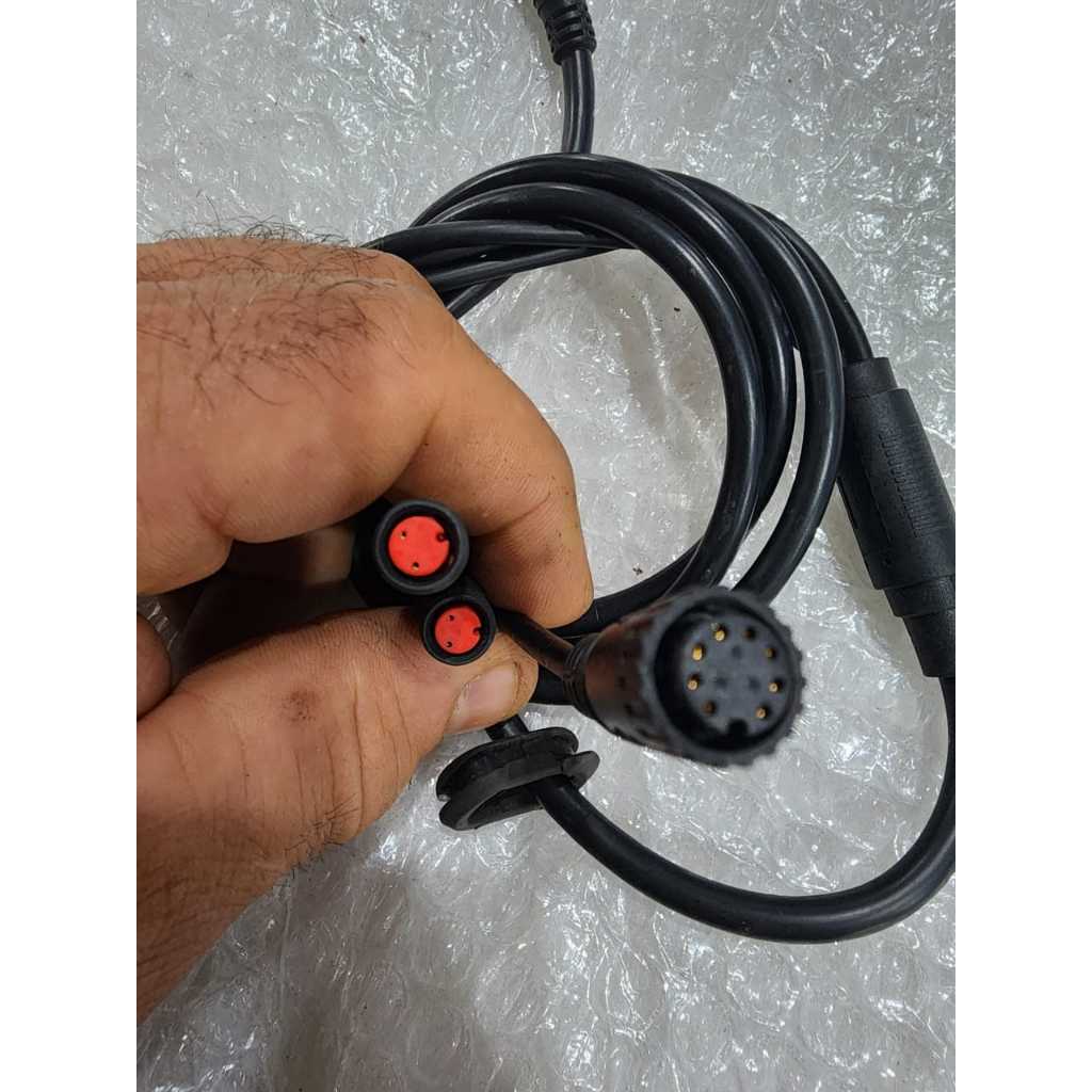 cabo chicote original da bike caloi mobylette com 3 pontas 1270mm original de bike desmontada