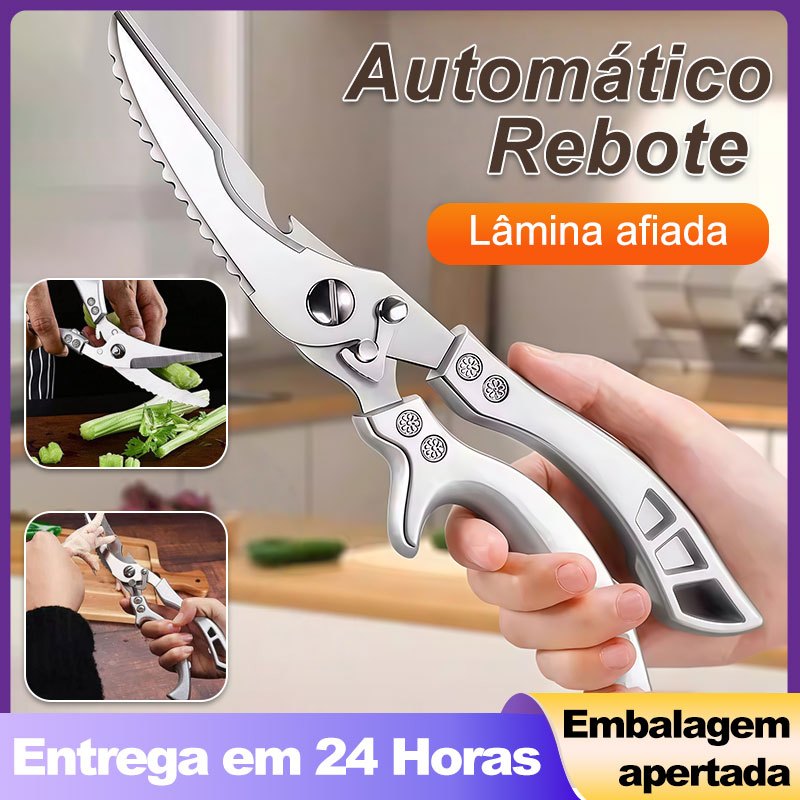Tesoura de Cozinha Profissional Aço Inoxidável Multifuncional em Oferta na Shopee