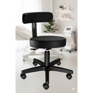 Cadeira Mocho Profissional Regulável Estética Manicure Tatuador Com Encosto Confortável - Direto de Fábrica em Oferta na Shopee