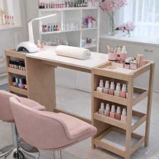 Mesinha Manicure Profissional Completa C/ Organizador Lateral Mista em Oferta na Shopee