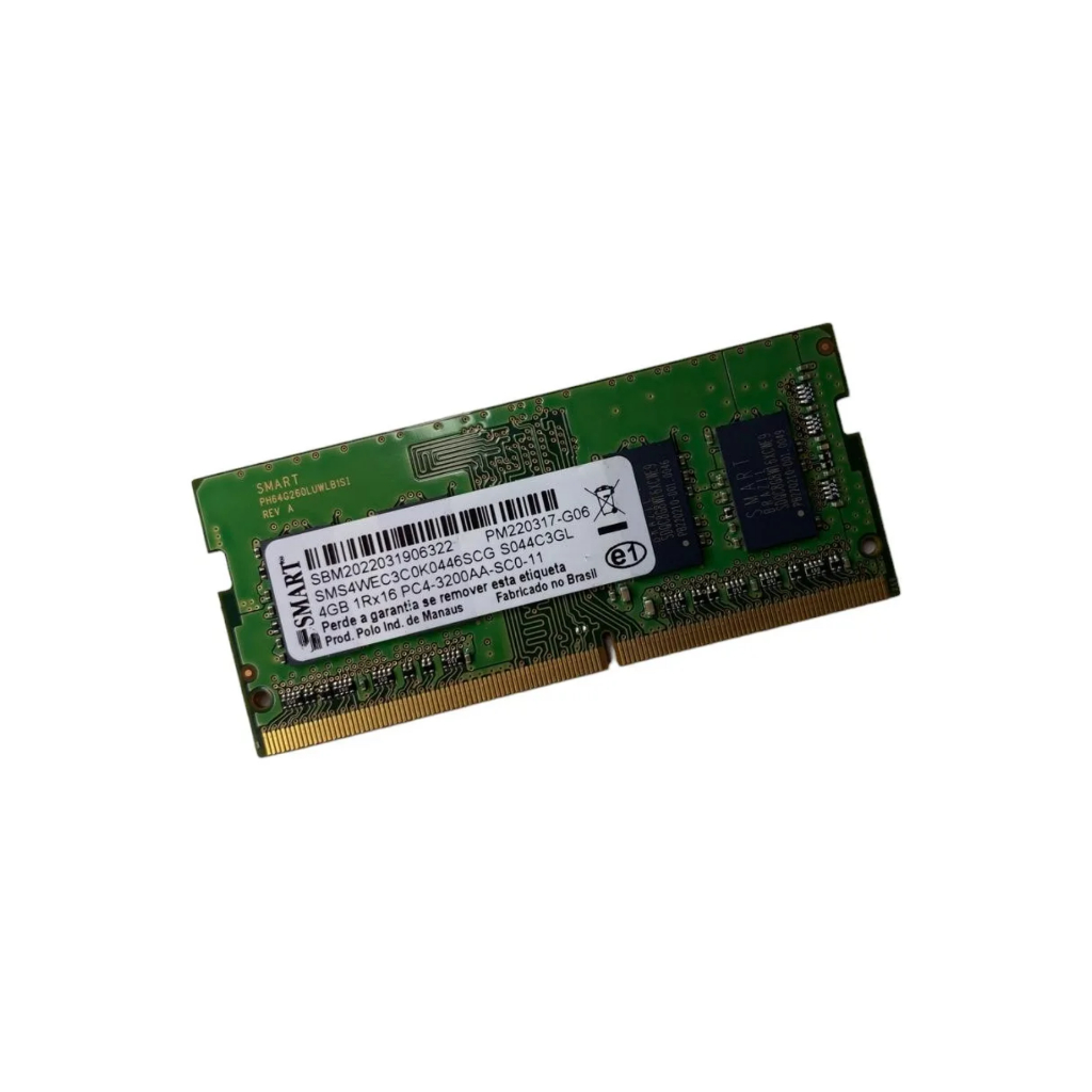 Memória Smart Ddr4 4gb Notebook Samsung Book E20 E30 X30 X40
