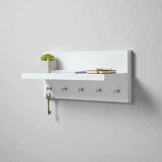 Porta Chave De Parede Organizador Com Prateleira Mdf