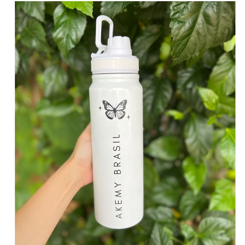 Garrafa Térmica quente e frio 800ML PERSONALIZADA com nome, times, símbolo, profissões, logomarca