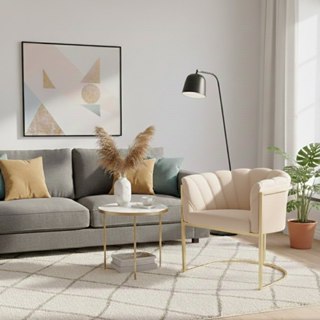 Poltrona Luna Com Base de Metal Decorativa Sala Salão Escritório Poltrona Decorativa Lunas em Oferta na Shopee