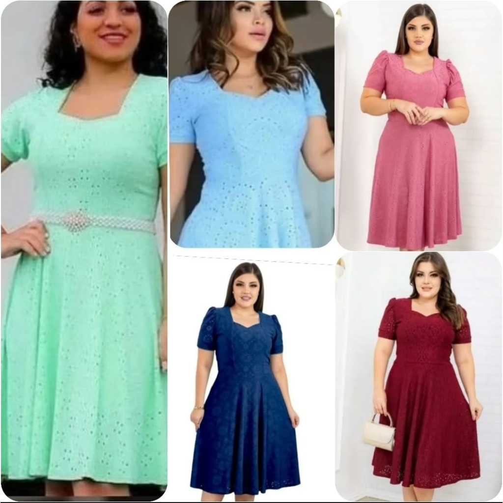 Vestido mide con detalhe na gola. mas cinto de perola, saia rodado todo forrado  vl64