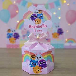 kit 10 Unidades Centro de Mesa Bolofofos Rosa Personalizado Chá Aniversário Festa em Oferta na Shopee