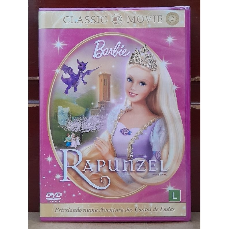 Dvd Barbie A Rapunzel - Capa Classic Movie (Novo/Original/Lacrado)
