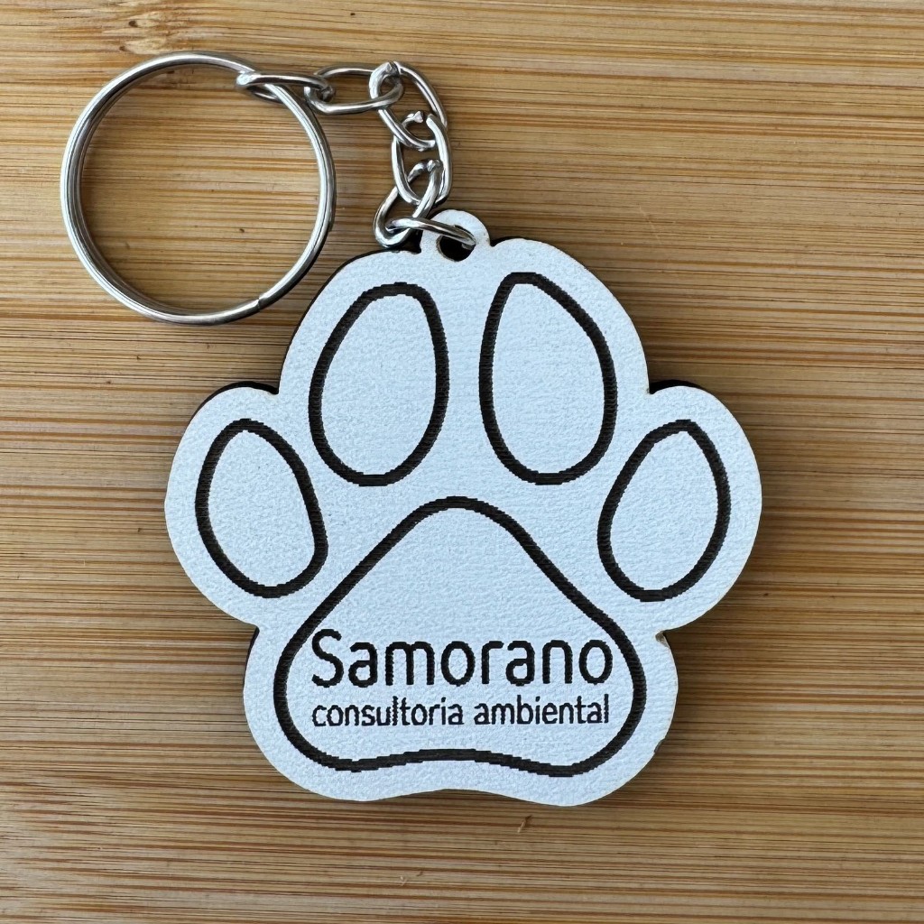 Kit Chaveiros Patinha Pet MDF Personalizados – Lembrancinha Pet Shop Veterinária Personalizado MDF
