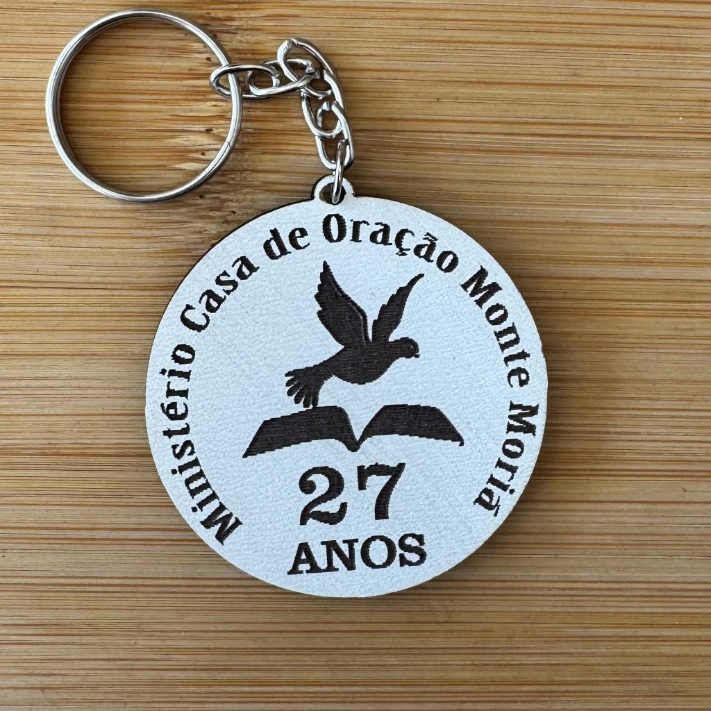 Kit de Chaveiros MDF Ministério Casa Oração Aniversário Aniversário Infantil em MDF