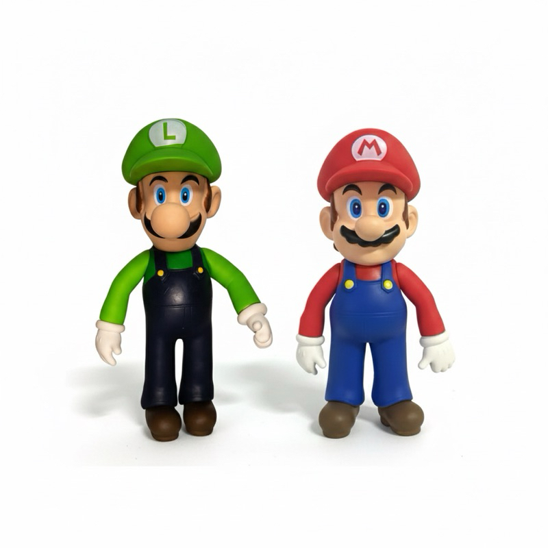 Kit Bonecos Mario e Luigi 23cm Grandes | Figuras de Ação | Presente Infantil | Pronta Entrega