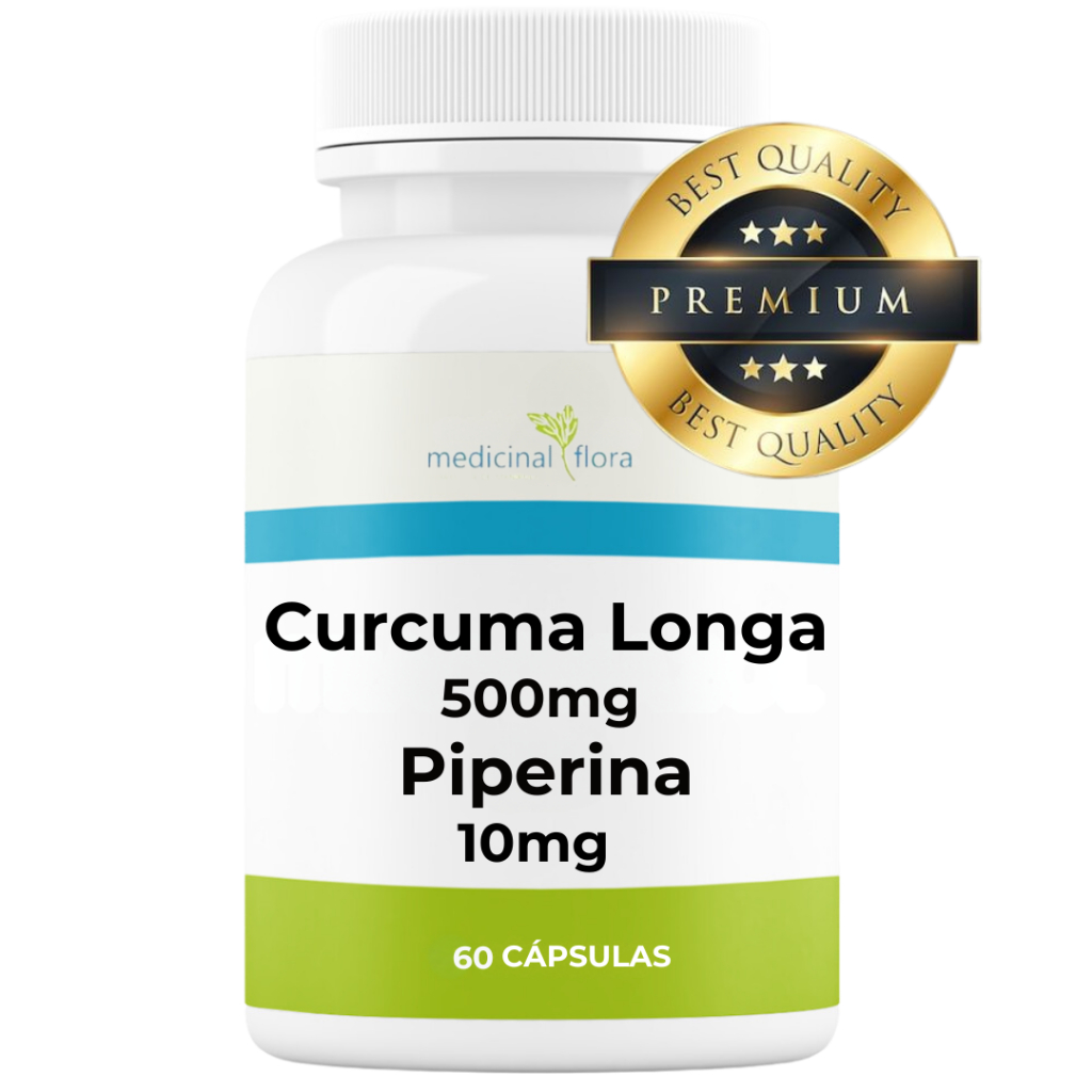 Curcuma 500mg com Piperin 10mg - 60 Cápsulas em Oferta na Shopee