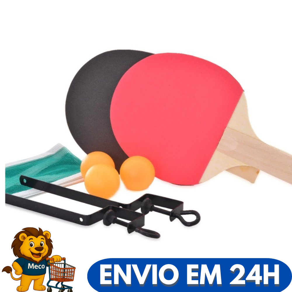 Jogo Tênis Mesa Kit Raquetes Bolinhas Rede Suporte Profissional Lazer Completo Esporte Diversão Casa