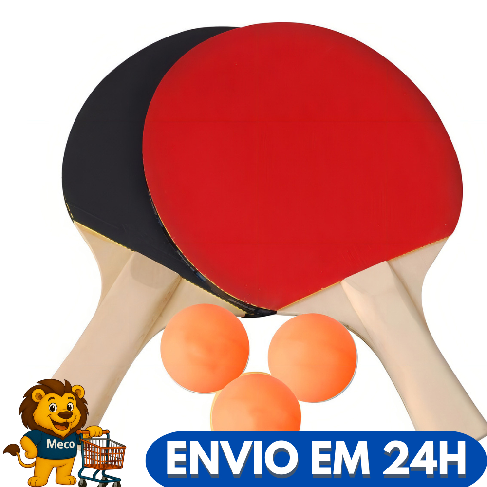 Kit Ping Pong Raquetes Bolinhas Rede Suporte Retrátil Treino Profissional Jogo Mesa Completo Lazer