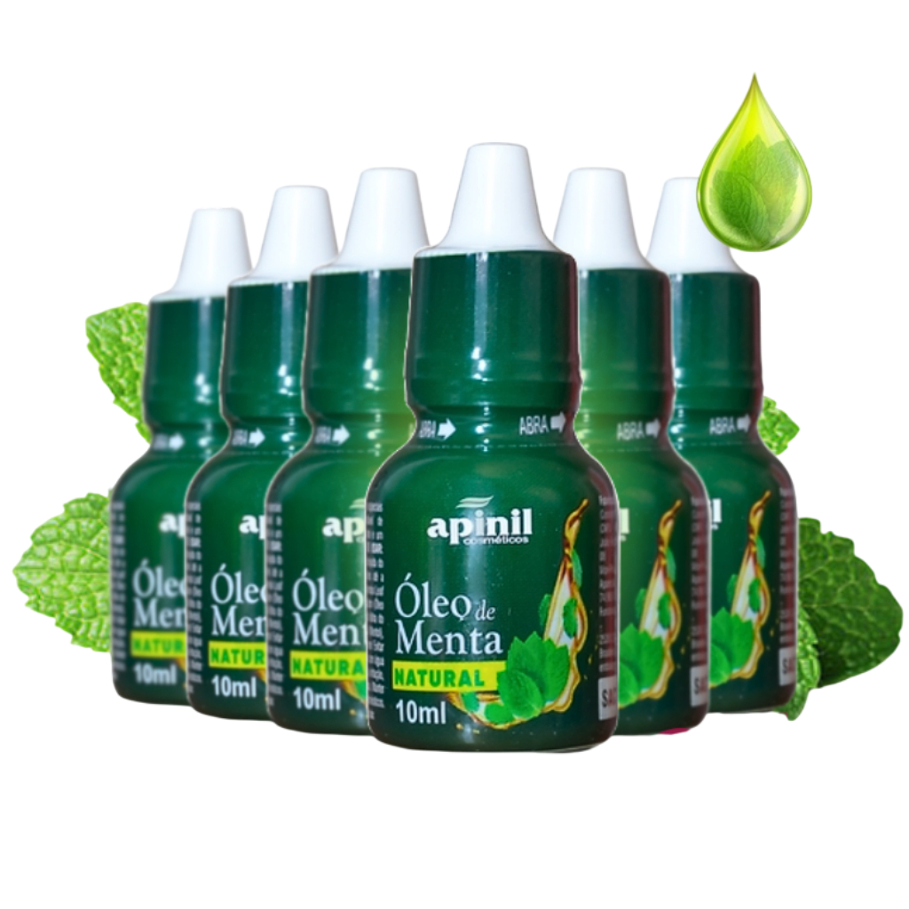 Oleo de Menta Original Apinil 10ml - Alívio e Refrescância Instantânea!