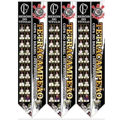 Faixa de Tetra Campeão do Corinthians em Oferta na Shopee