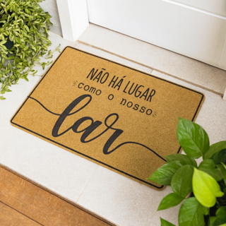 Capacho Bem Vindo Tapete Porta de Entrada Lar Doce Lar Impermeável Decorativo Frases Casa em Oferta na Shopee