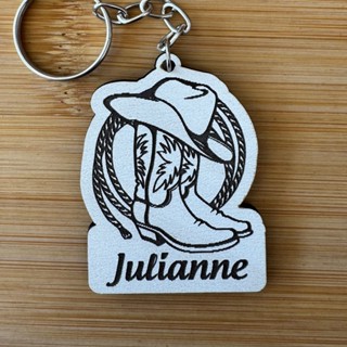 Kit Chaveiros Personalizado MDF – Bota Country Lembrancinha de Aniversário em Oferta na Shopee