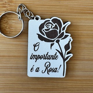 Kit Chaveiros – Tema Rosa Frase Lembrancinha O importante é a Rosa Personalizado em MDF em Oferta na Shopee