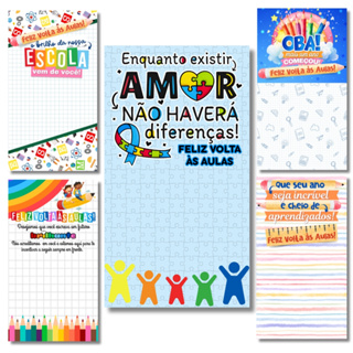 50 Ou 100 Cartões Para Balas Volta Às Aulas 2026 - 9x5 cm em Oferta na Shopee