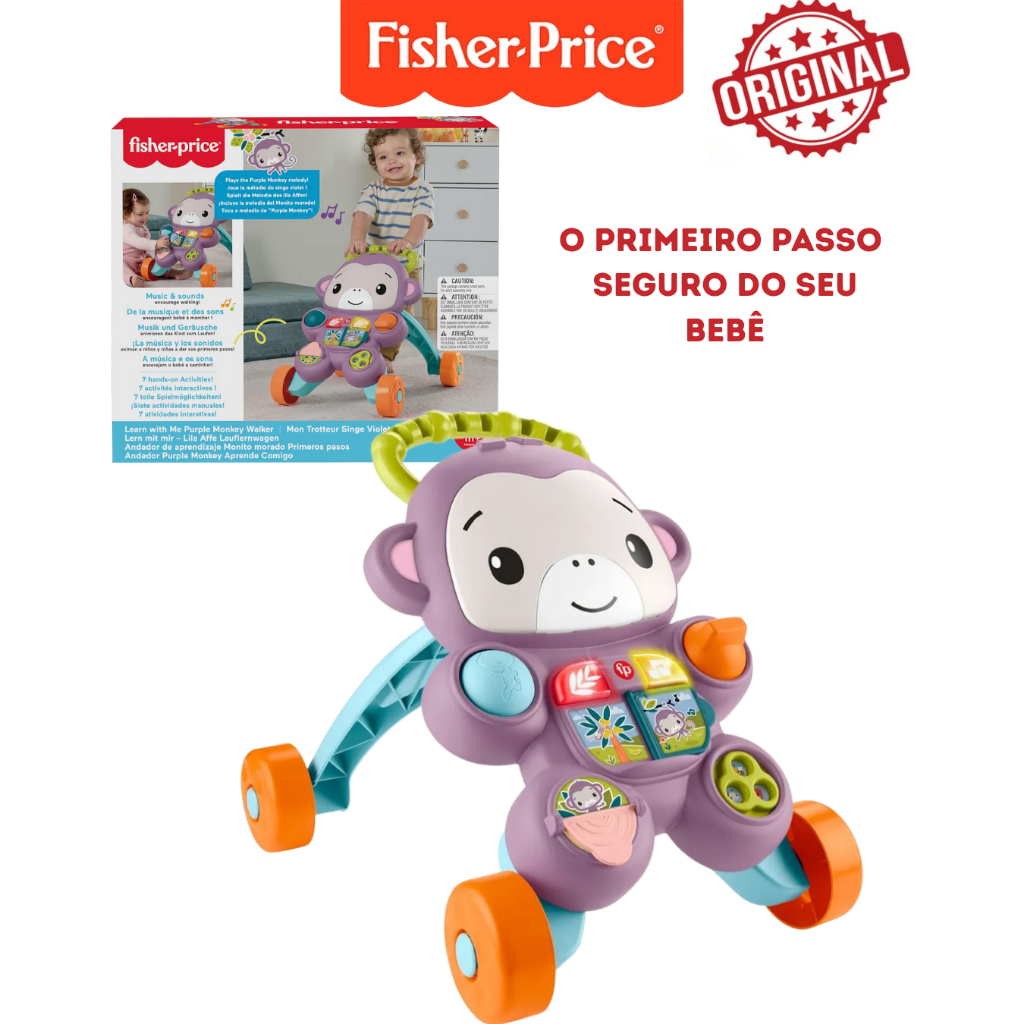 Andador fisher-price Macaco – Fisher-Price Mattel Original