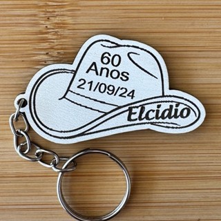 Kit Chaveiros Chapéu Personalizados MDF Aniversário Adulto Festa Temática em Oferta na Shopee