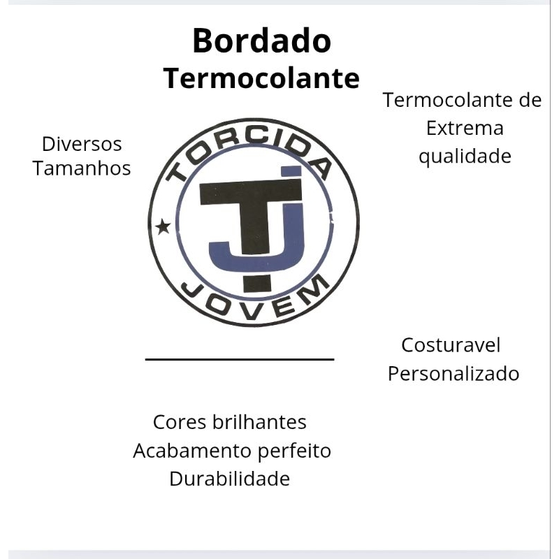 Patch Bordado TORCIDA JOVEM