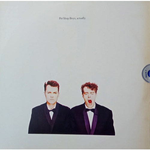 LP Pet Shop Boys – Actually - C/ Encarte - Nacional - 	1987