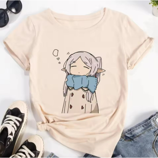 Camiseta Anime Frieren Jornada Além do Fim Dark Art em Oferta na Shopee