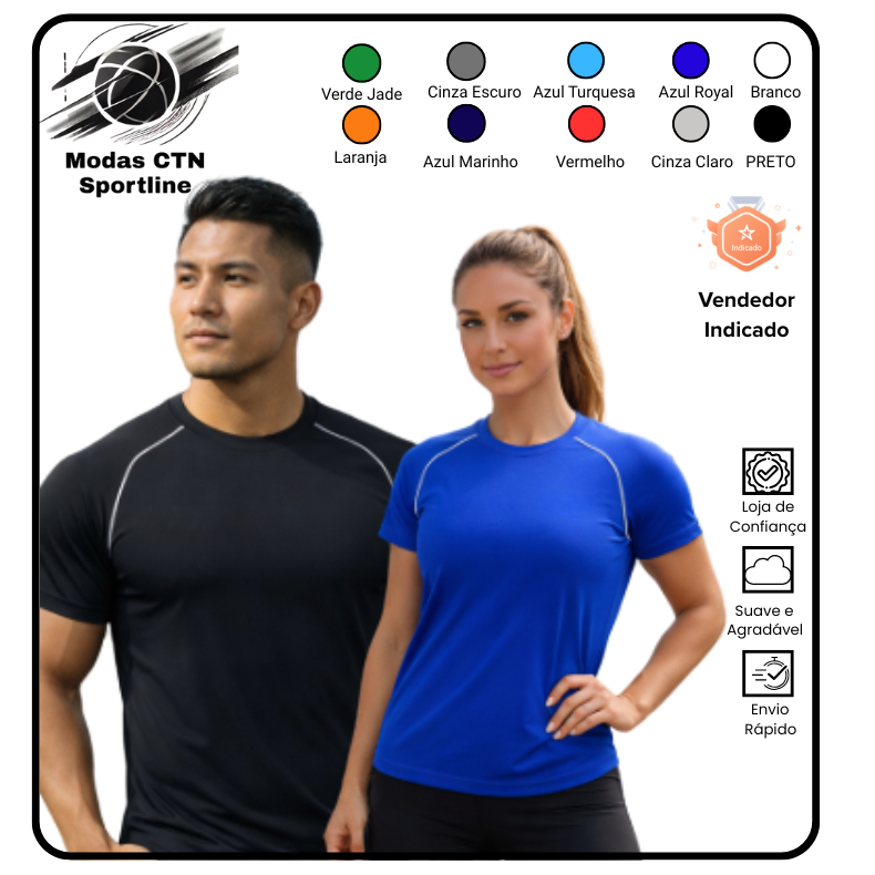 Camiseta Dry Masculina Unisex Manga Curta Fitness Academia Corrida CrossFit Esportes Poliester em Oferta na Shopee