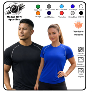 Camiseta Dry Masculina Unisex Manga Curta Fitness Academia Corrida CrossFit Esportes Poliester em Oferta na Shopee
