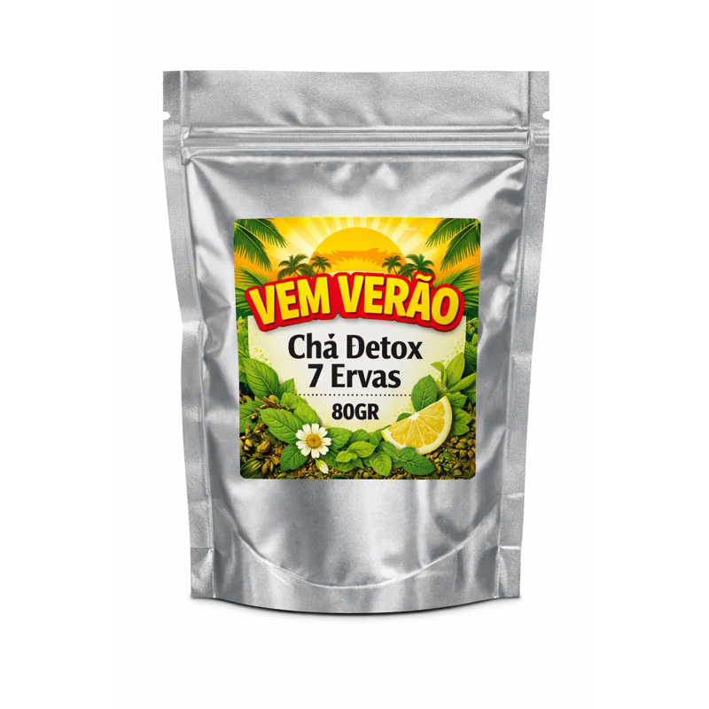 CHÁ DETOX - VEM VERÃO 80gr - 7 ervas ENVIO IMEDIATO