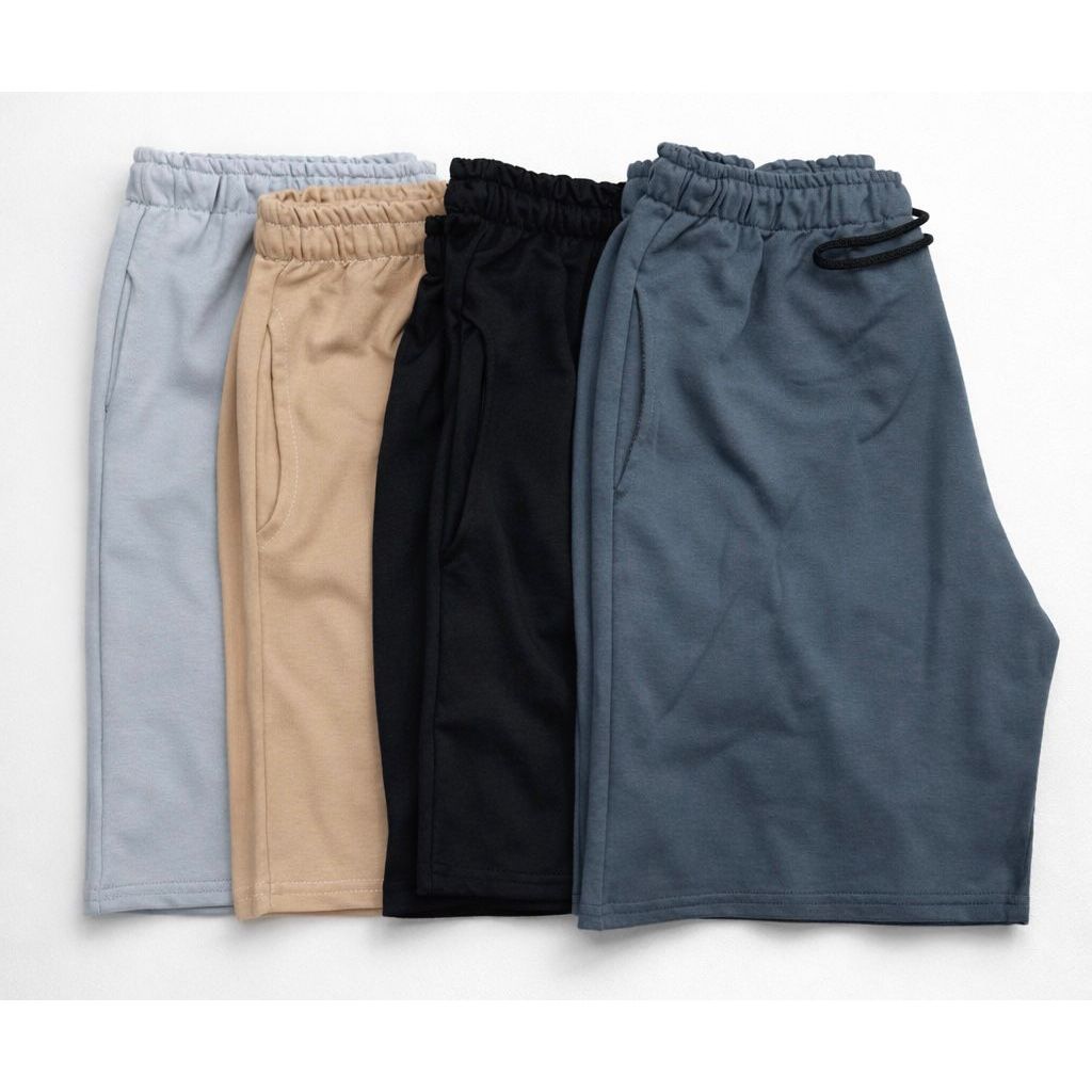 Kit 4 Bermudas moletom premium algodao, masculino cores sortidas - moda casual, academia