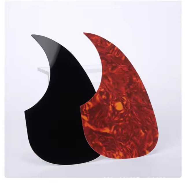 Escudo Protetor de Violão Folk adesivo gota Rainbow autocolante Preto ou Tortoise compatível com boca redonda