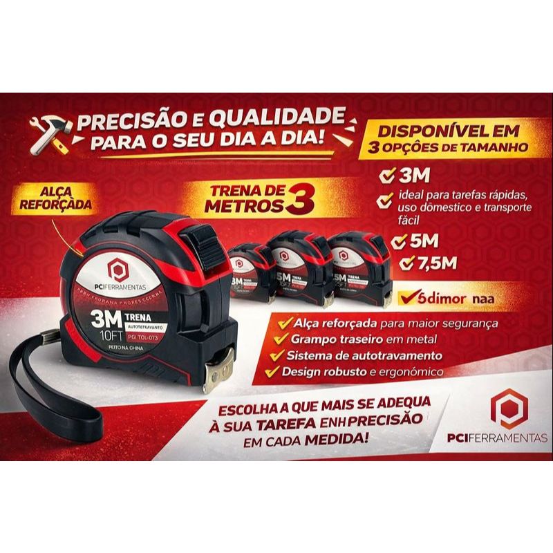 🔧 TRENA PROFISSIONAL 3 METROS