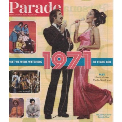 JORNAL PARADE, DE 22 DE AGOSTO DE 2021, COM THE SONNY & CHER NA CAPA.