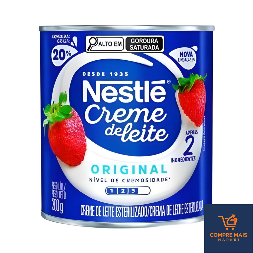 Detalhes do Kit 6 Cremes de Leite 20% Nestlé 300g | Cremoso, Original e Perfeito para Receitas