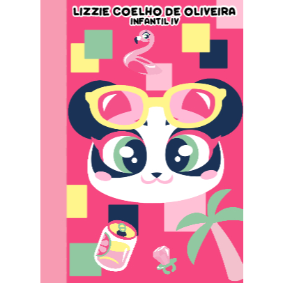 CADERNO PANDA SUMMER PUKET BROCHURA GRANDE PAUTA 96 FOLHAS ou 48 FOLHAS em Oferta na Shopee