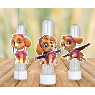 40 Apliques para Tubete Doces Bolo - Tema PATRULHA CANINA ROSA SKYE -  Lembrancinhas Divertidas para Sua Festas em Oferta na Shopee