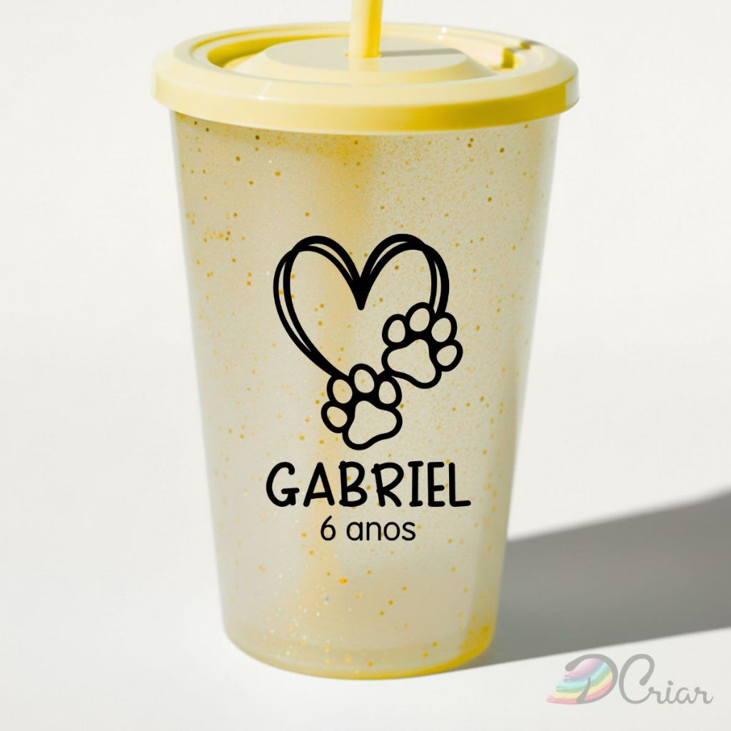 Adesivo Impresso Aniversário Mod.185 | 4x6cm | Taça, Caixas, Personalizado | Dog, Pata, Patinha