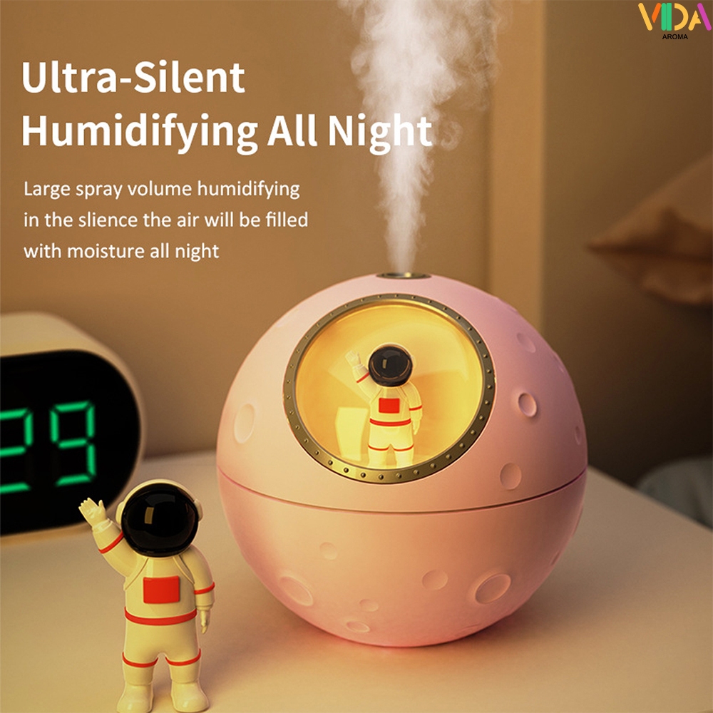 Difusor Aromatizador Umidificador De Ar Para Quarto Humidificador Astronauta 300ml Com Temporizador 4h8h