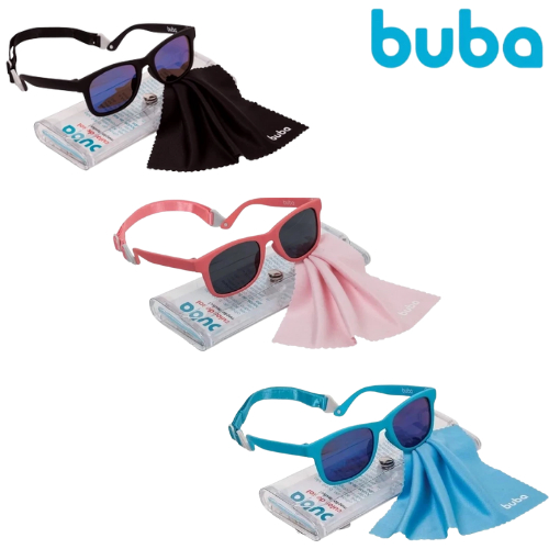 Óculos Infantil c/ Alça Armação Flexivel Proteção UVA UVB Original BUBA em Oferta na Shopee