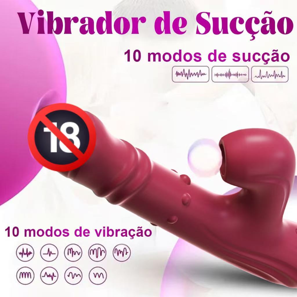 Vibrador e Estimulador Clitoriano 3 em 1 Recarregável: 20 Padrões de Vibração para Prazer Intenso em Oferta na Shopee
