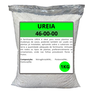 Ureia Agricola 1KG - Fertilizante para plantas - NPK 46 00 00 - Ureia em Oferta na Shopee
