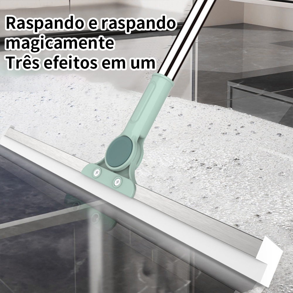 Rodo de Silicone Multiuso 2 em 1 Vassoura e Limpador de Vidros para Uso Seco e Molhado em Oferta na Shopee
