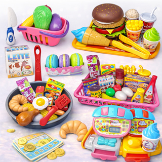 Kit Brinquedos Menino Menina Educativo Comidinha Infantil Mercadinho Cozinha Infantil Criança em Oferta na Shopee