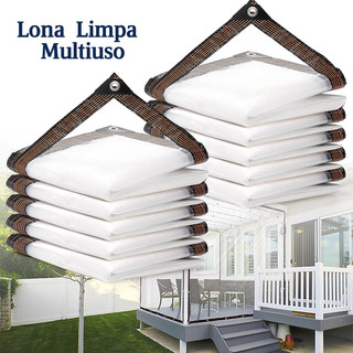 2X3M Lona Transparente à Prova d'Água e Durável | Rede de Proteção Solar Tela de Jardim e Coberturas de Móveis Cobertura