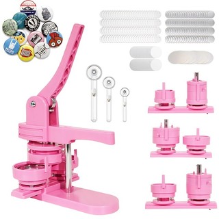 Kit para Fazer Botões e Pins Completo com 300 Peças Personalizados e 3 Moldes 25mm 32mm 58mm